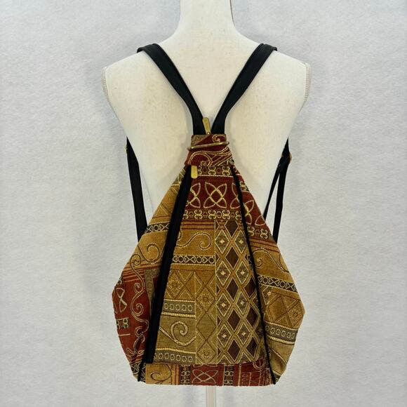 Danny K. Beverly Hills Vintage Backpack Boho Tapestry Ethnic Tribal USA Made - Picture 1 of 11